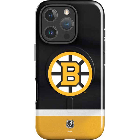 NHL Boston Bruins Jersey iPhone 16 Pro Max Magsafe Impact Case